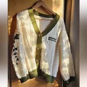 evermore Cardigan Taylor Swift Swiftie Gift Patch Sweater Ivy